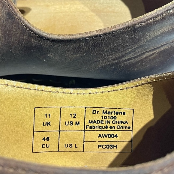 Dr. Martens Brown Leather Oxfords - Picture 7 of 12